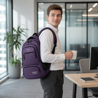 Mochila Oxford Transpirable de Gran Capacidad para Estudiantes Universitarios y de Secundaria, Estilo Moderno, Unisex, con Asa Curva para Ordenador