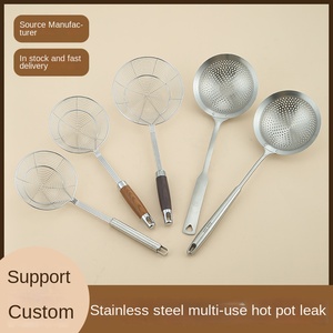 Yolecen מעובה גדול מתכת מפלדת אל חלד סיר חם מסנן כף נטו לפירות אטריות malatang - Product Image 4