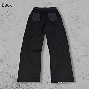 กางเกงขายาวทรงขาบานปักลายสไตล์สตรีทแวร์สำหรับผู้ชาย ผลิตตามสั่ง - Product Image 4