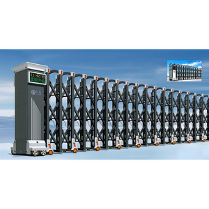 Cancelli Pieghevoli in Alluminio Hengbo Cancello Retrattile Automatico con Telecomando Cancello Scorrevole Elettrico Senza Binari - Product Image 1