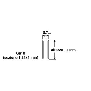 VALEX 5.7X13mm graffette per ufficio e scuola di cancelleria 1000 pz metallo e materiale in acciaio cucitrice compatibile-1455543 - Product Image 1