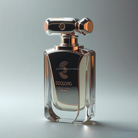 Flacons de parfum vides en verre personnalisés, couleur personnalisée, 50 ml, 100 ml, avec vaporisateur pompe, joint et forme personnalisée