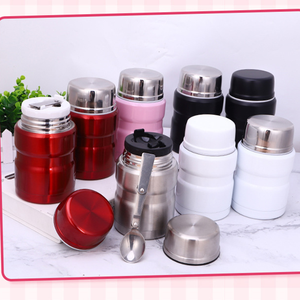 Vendita 2024 vendita calda all'ingrosso 700ml doppia parete in acciaio inox sottovuoto contenitore <span class=keywords><strong>barattolo</strong></span> di cibo Thermos con cucchiaio - Product Image 2