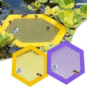 Station flottante pour eau Eva, 15,5 cm x 18 cm, hexagonale, pour bassin de jardin, décorations écologiques pour abeilles et papillons - Product Image 2