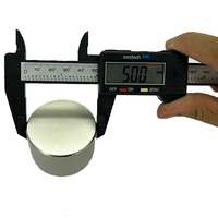Aimant de coupure de compteur d'eau en gros de Chine, aimant néodyme N52 puissant, magnétisé axialement, disque rond de grande taille 50x30