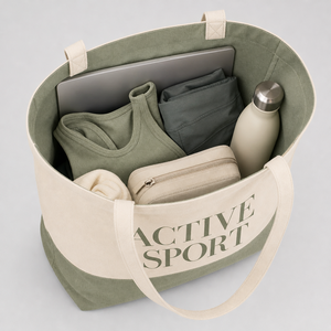 Sac fourre-tout en coton écologique de haute qualité, sac de plage en toile avec logo personnalisé, sac fourre-tout en toile réutilisable pour les promotions et le shopping - Product Image 5