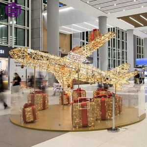 Prix d'usine : Lumière LED 3D motif avion avec couleur personnalisable et intensité réglable, indice de protection IP65, pour décorations de fêtes et aménagements paysagers - Product Image 3