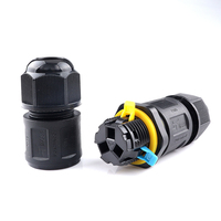Boîtier de jonction étanche IP68 à connexion rapide 3 broches M684, installation sans outil pour câblage de driver LED et distribution d'alimentation