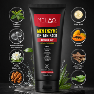 Mascarilla Despigmentante para Hombre al por Mayor con Ácido Kójico, Papaya y Raíz de Regaliz 100g, Crema Exfoliante Enzimática para Rostro y Cuerpo para Todo Tipo de Piel - Product Image 3