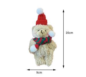 Llavero de Oso Pardo de la Suerte, Feliz Año Nuevo, Navidad, Peluche, Anillo para Llaves, Regalo de San Valentín, Cumpleaños, Colgantes para Bolsos - Product Image 2