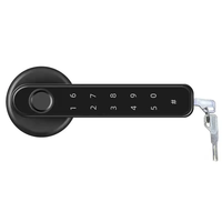 Serrure connectée Tu ya APP avec empreinte digitale et mot de passe, pêne dormant simple pour porte en bois, chambre, bureau, ou porte en verre