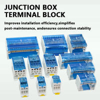 Bloque de Distribución de Energía UKK 80A 125A 160A 250A 400A 500A, Bloques de Terminales, Conectores, Caja de Distribución para Riel DIN