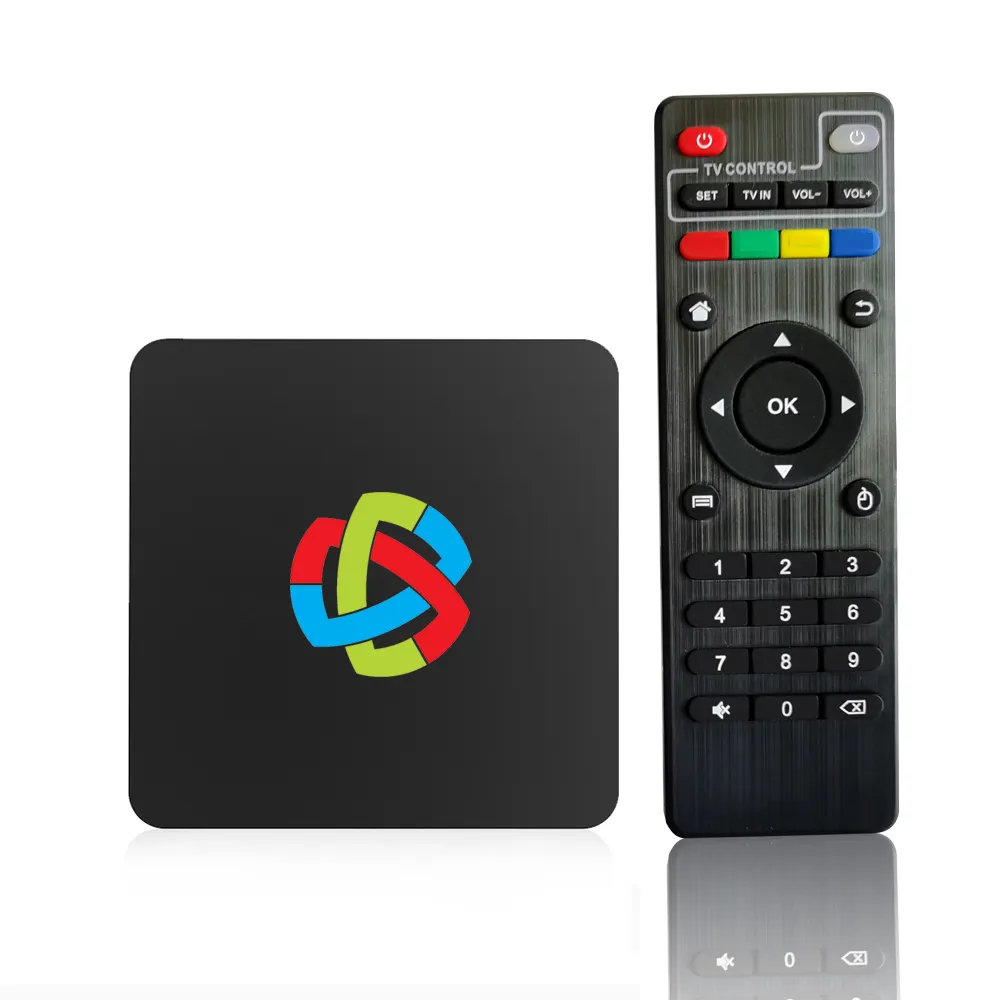 Ihomebox 6K remote control unbranded 4GB 32GB H.265 2.4G+5.8G+6G Wifi free customize UI display screen android 10.0 tv box