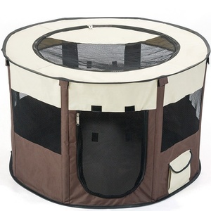 Portable octogone extérieur chien exercice <span class=keywords><strong>Cage</strong></span> intérieur parc chiot chenil avec tente pliante clôture pour animaux de compagnie et accessoires pour chats et animaux de compagnie - Product Image 2