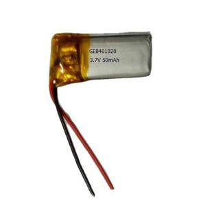 Geb nhỏ nhỏ Pin 401012 3.7V 50mAh 301012 301225 Lipo có thể sạc lại 4mm Độ dày Pouch Lithium Polymer Pin cho tai nghe - Product Image 5