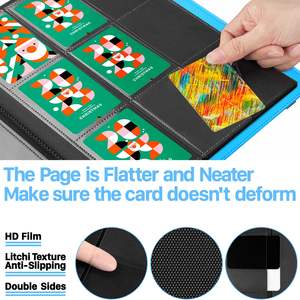 Carpeta <span class=keywords><strong>DE</strong></span> CARTAS COLECCIONABLES 9 páginas <span class=keywords><strong>de</strong></span> bolsillo 360 colector <span class=keywords><strong>de</strong></span> juegos carpetas <span class=keywords><strong>de</strong></span> cubierta <span class=keywords><strong>de</strong></span> plástico PP <span class=keywords><strong>de</strong></span> carga lateral para tarjetas <span class=keywords><strong>de</strong></span> baloncesto <span class=keywords><strong>de</strong></span> fútbol - Product Image 4