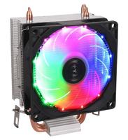 Refroidisseur de CPU à effet de lampe lumineuse pour ordinateurs de bureau 1155/1156/775 Support de roulement à billes dissipateur thermique en cuivre ordinateur Compatible