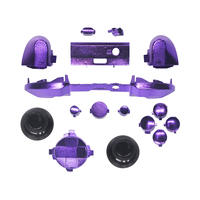 Joystick analogique couleur argent chromé pour manette de jeu, manette LB RB LT RT, ensemble complet de boutons de contrôleur pour Xbox S/X