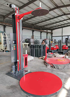 Machine d'emballage automatique de palettes avec film étirable, plateau tournant haute efficacité pour la logistique et l'expédition en entrepôt