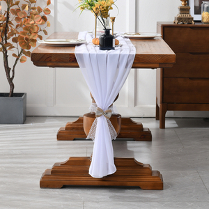 Chemin de table en polyester tissé violet 100% avec couleur personnalisée Style Wabi-Sabi pour la maison et l'hôtel - Product Image 6