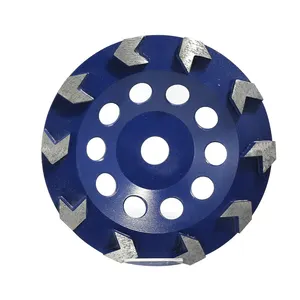 Freccia Segmento Diamante Grinding Cup Wheel Piatto Sega Strumento di Diamante Mola Per Calcestruzzo Pietra