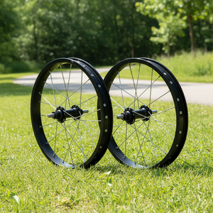 Llanta de <span class=keywords><strong>Bicicleta</strong></span> BMX para Niños de Aleación de Acero de Alta Resistencia, 12/14/<span class=keywords><strong>16</strong></span>/18/20/22/24/26 Pulgadas, Neumático Clincher, Freno V Delantero/Trasero, Recubrimiento en Polvo - Product Image 1