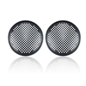 2-Pack Seamless Round Pizza Screens – 14 Inch Aluminum Mesh Pizza Baking Trays For Crispy Crust