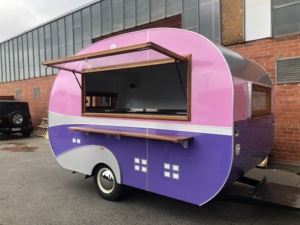 Camion de nourriture imprimé personnalisé à vendre Taco cuisine fermée remorque café van nourriture remorque mobile extérieur cuisine conteneur bar - Product Image 6