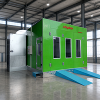 Vente directe usine : Cabines de peinture automobiles au gaz naturel Elite 43 kW 80 ° Cabine de peinture automobile haute performance C Baking Paint Booth
