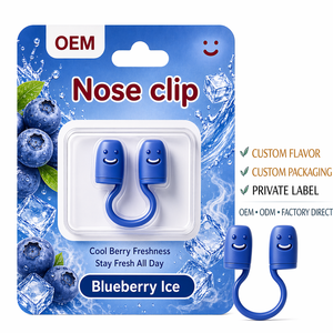 คลิปหนีบจมูกซิลิโคนพกพา MQ BTG OEM Label กลิ่นมิ้นท์องุ่น หอมสดชื่น เย็นสบาย ช่วยให้ลมหายใจหอมสดชื่น - Product Image 5