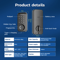 Cerradura Inteligente Kadonio para Puerta Principal con Código Automático, Teclado Antiestático, Contraseña Digital y Llave Mecánica