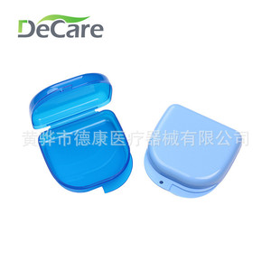 DeCare Denture Case Small Diameter Plastic With Holes For Retainer Braces <b>Storage</b> - Product Image 2