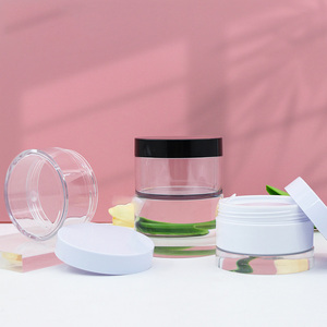 Trực Tiếp Của Nhà Sản Xuất Chất Lượng Tốt Nhất Mặt Kem Container Kem Lọ Nhựa Trong Vật Liệu Vật Nuôi Hình Dạng Xi Lanh Với Vít Top Cap - Product Image 3