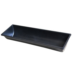 Équipement d'élevage, <span class=keywords><strong>auge</strong></span> à nourriture en plastique pour bétail et moutons de 1 m / 1,95 m pour l'alimentation des animaux, eau - Product Image 2