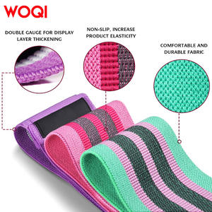 Ensemble de bandes de résistance Woqi 36x8cm, équipement de fitness élastique moyen pour l'entraînement des fessiers, sangle de yoga en polyester et coton durable - Product Image 3