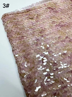Tissu en dentelle à sequins souples 9 mm avec broderie lourde pour robe de mariée et d'anniversaire