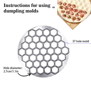 Moule à raviolis en alliage d'aluminium DIY, outil de cuisine pour la préparation de raviolis ou de biscuits - Product Image 6