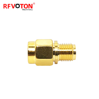 Fabricant de connecteurs coaxiaux RF Série SMA Connecteur rapide mâle vers femelle SMA Adaptateur droit