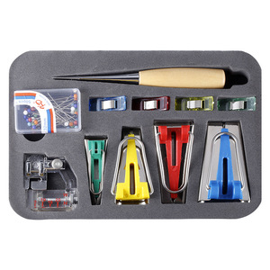 <span class=keywords><strong>Bias</strong></span> <span class=keywords><strong>Tape</strong></span> Makers <span class=keywords><strong>Kit</strong></span> Với May Awl Bead Needles Điều Chỉnh Binder Clip Gỗ Awl Foot Press Thực Tế <span class=keywords><strong>Bias</strong></span> <span class=keywords><strong>Tape</strong></span> <span class=keywords><strong>Maker</strong></span> Set - Product Image 3