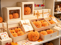 Peluche Citrouille Mignonne Souriante, Jouet en Peluche Fruits et Légumes pour Décoration de Fêtes et de la Maison, Vente en Gros