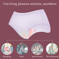 Großbestellung Tragbarer Slip-Vibrator - Großhandel 10 Modi, Wiederaufladbarer ABS Wasserdichter Teddybär-Vibrator Vibrierende Unterwäsche