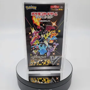 Caja de refuerzo japonesa de pokemon acrílico TCG, versión pequeña para vitrina brillante V All Stars, venta al por mayor