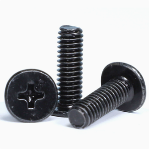 Vis M3 de 12 mm de diamètre avec traitement d'oxydation noire. Vente en <span class=keywords><strong>gros</strong></span> d'usine de vis cruciformes Dapingtou - Product Image 5
