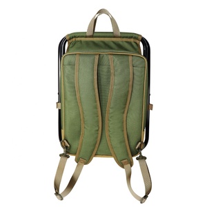 Sac à dos isotherme avec compartiment de rangement, chaise-tabouret de camping pliable compacte et rafraîchissante pour la pêche – Grande Vente - Product Image 4