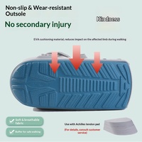 Bottes de marche de rééducation pour adultes, avec soutien fixe pour entorse du tendon de la cheville, sangles réglables et semelle antidérapante