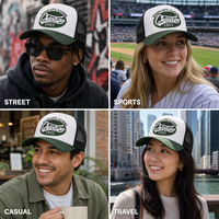 Casquette de baseball personnalisée style Trucker Chicago, dos en maille, visière courbée, Windy City 1967 Vintage, 4 couleurs assorties, unisexe, vente en gros, OEM