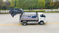 Camion à ordures électrique M2, compresseur de déchets, 5,8 m³, batterie LFP CATL 55,7 kWh, empattement court, camion d'assainissement