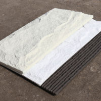 Nouveau léger nouvelle arrivée pilier panneau pierre colonne enveloppes Offres Spéciales extérieur artificiel Pu pierre panneau mural Faux Pu roche placage