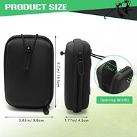Étui rigide pour balles de golf, capacité 6 balles, étanche, antichoc, pochette de rangement pour télémètre avec fermeture éclair