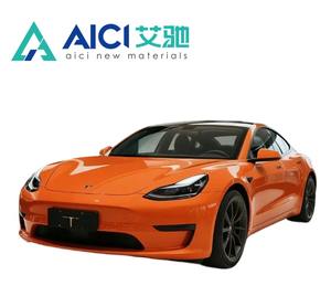 Film de covering automobile PVC intégral haute qualité, vente directe usine, super brillant, <span class=keywords><strong>orange</strong></span> vif, effet changeant de couleur, protection UV/IR - Product Image 1